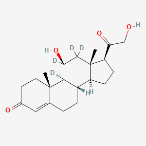 Chemical structure of Corticosterone-d4