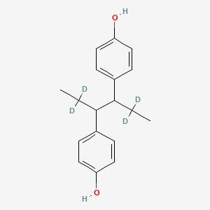 Chemical structure of (Rac)-Hexestrol-d4