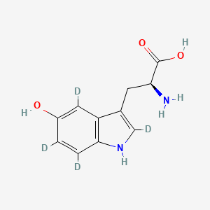 Chemical structure of L-5-Hydroxytryptophan-d4
