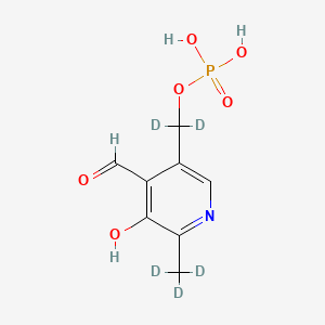 Chemical structure of Pyridoxal phosphate-d5