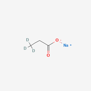 Chemical structure of Sodium Propionate-d3