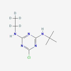 Chemical structure of Terbuthylazine-d5