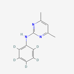 Chemical structure of Pyrimethanil-d5