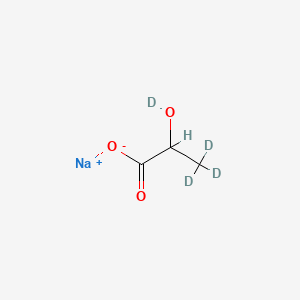 Chemical structure of Lactate-d4 sodium