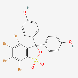 Chemical structure of 3,4,5,6-Tetrabromophenolsulfonephthalein