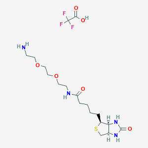 Chemical structure of Biotin-DADOO TFA