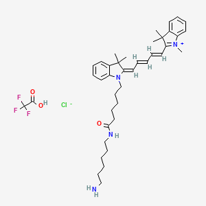 Chemical structure of Cy 5 amine TFA