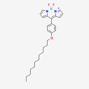 Chemical structure of BODIPY-C12