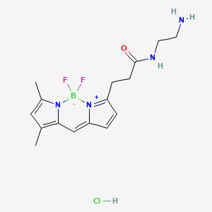 Chemical structure of BODIPY FL-EDA