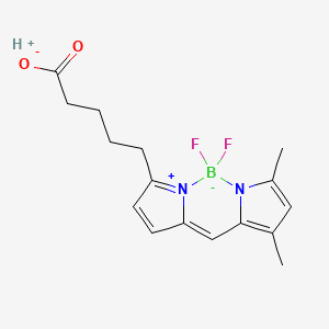 Chemical structure of BODIPY FL C5