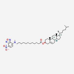 Chemical structure of 3-NBD-C12 Cholesterol