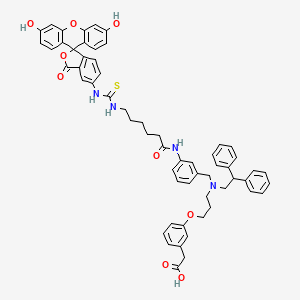 Chemical structure of FITC-GW3965