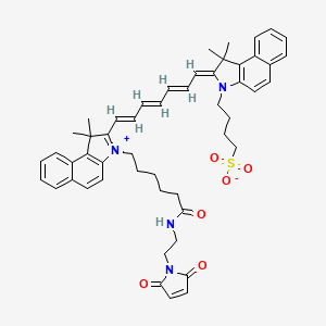 Chemical structure of ICG-mal