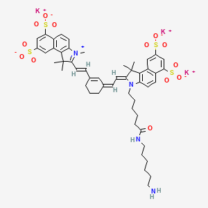 Chemical structure of sulfo-Cy7·5 amine