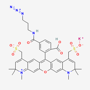 Chemical structure of AF 594 azide