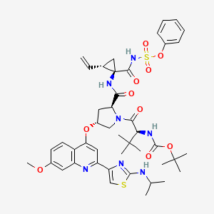 Chemical structure of AF 594 azide triethylamine