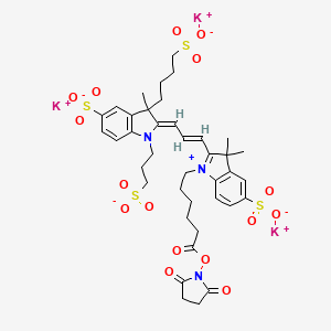 Chemical structure of AF 555 NHS ester