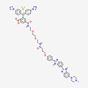 Chemical structure of JF646-Hoechst