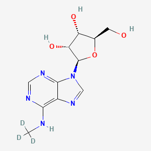 Chemical structure of N6-Methyladenosine-d3