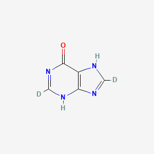 Chemical structure of Hypoxanthine-d2