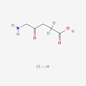 Chemical structure of 5-Aminolevulinic acid-d2 hydrochloride