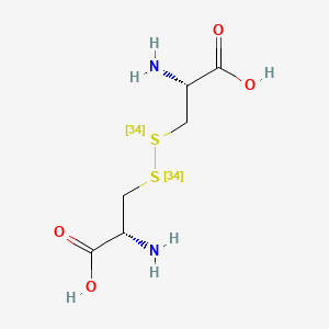 Chemical structure of L-Cystine-34S2