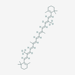 Chemical structure of β-Carotene-d8