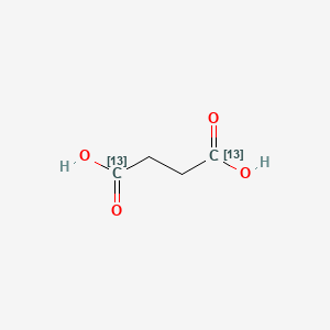 Chemical structure of Butanedioic acid-13C2