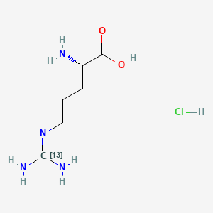 Chemical structure of L-Arginine-13C hydrochloride