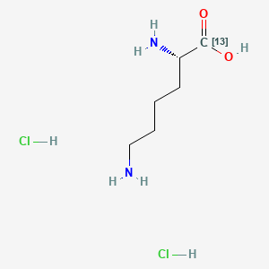 Chemical structure of L-Lysine-13C dihydrochloride