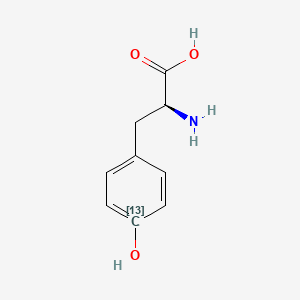 Chemical structure of L-Tyrosine-4-13C