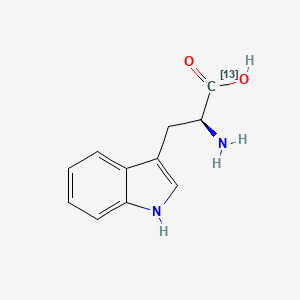 Chemical structure of L-Tryptophan-1-13C