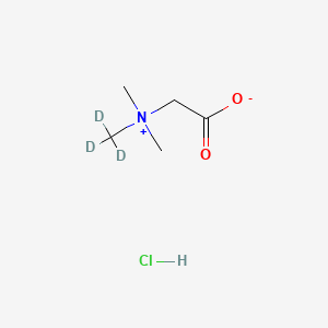 Chemical structure of Betaine-d3 chloride