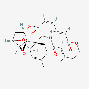 Chemical structure of Verrucarin J