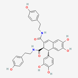Chemical structure of Cannabisin B