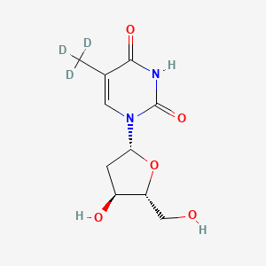 Chemical structure of Thymidine-d3