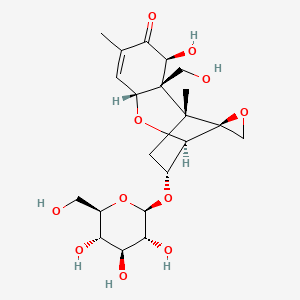 Chemical structure of Deoxynivalenol-3-β-D-glucoside