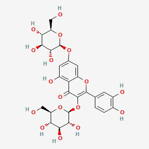 Chemical structure of Quercetin 3,7-diglucoside
