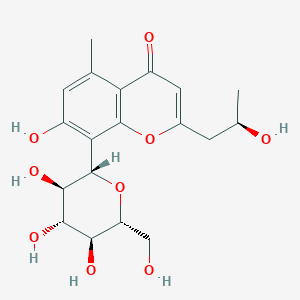 Chemical structure of 8-C-Glucosyl-(R)-aloesol