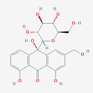Chemical structure of 10-Hydroxyaloin B
