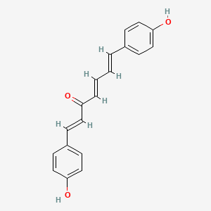 Chemical structure of 1,7-Bis(4-hydroxyphenyl)-1,4,6-heptatrien-3-one