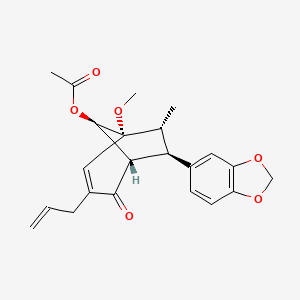 Chemical structure of Kadsurenin A