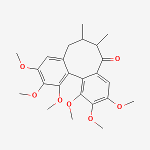 Chemical structure of Schisantherin S