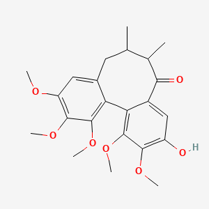 Chemical structure of Schisanlignone B