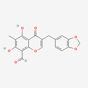 Chemical structure of Ophiopogonone C