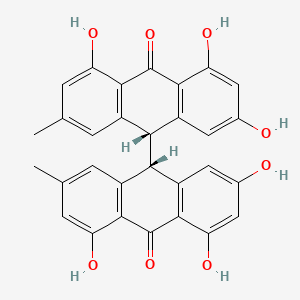 Chemical structure of cis-Emodin bianthrone
