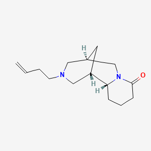 Chemical structure of Tetrahydrorhombifoline