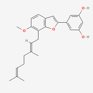 Chemical structure of Mulberrofuran B