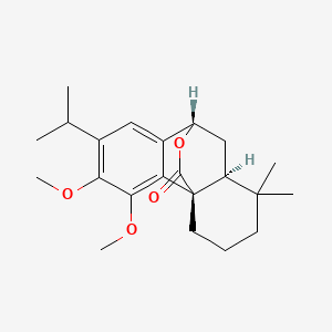 Chemical structure of 11,12-Di-O-methylcarnosol