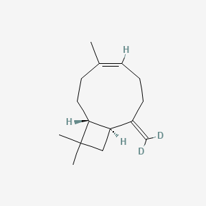 Chemical structure of β-Caryophyllene-d2